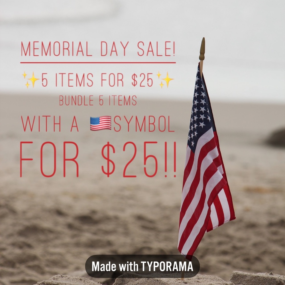 🇺🇸🇺🇸🇺🇸🇺🇸🇺🇸5 Items for $25!!